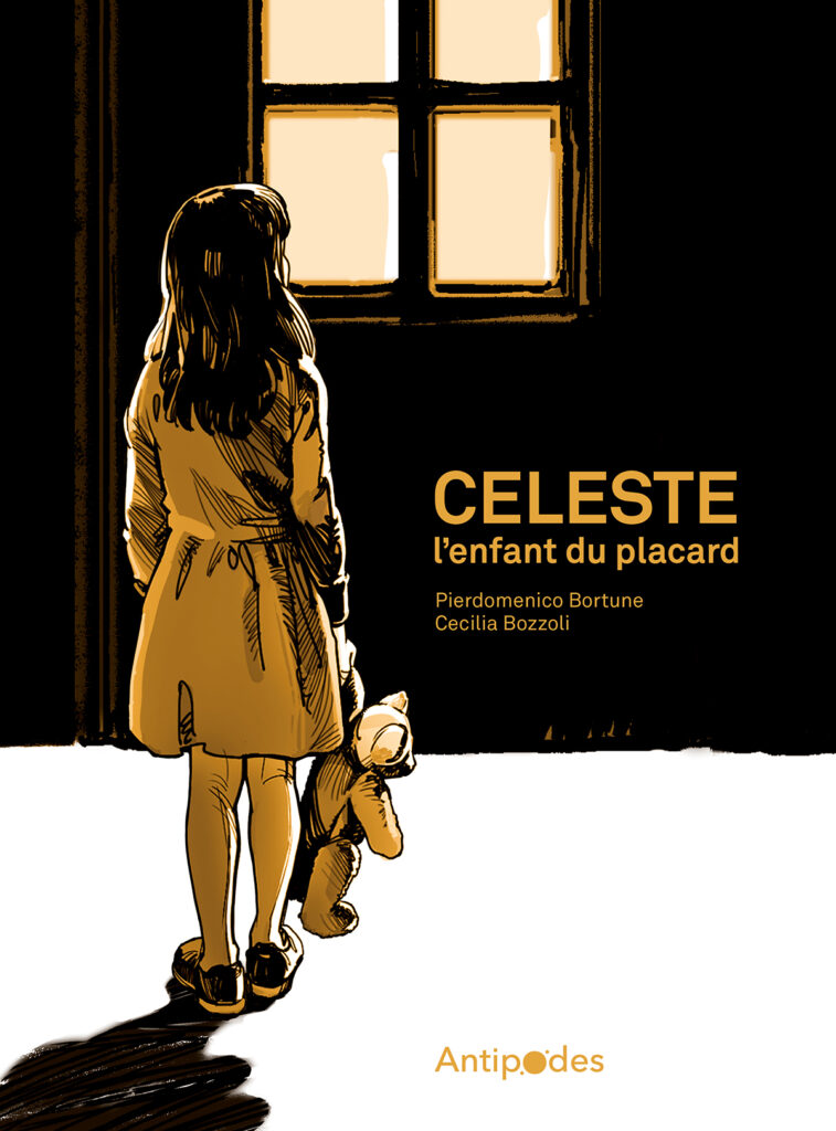 
Texte Alternatif: Couverture française de la BD "Celeste l'enfant du placard".