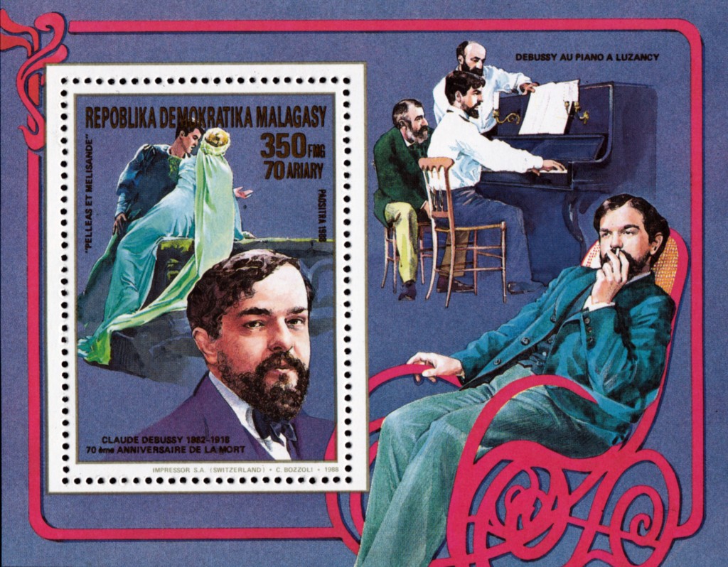 timbre-poste sur Debussy