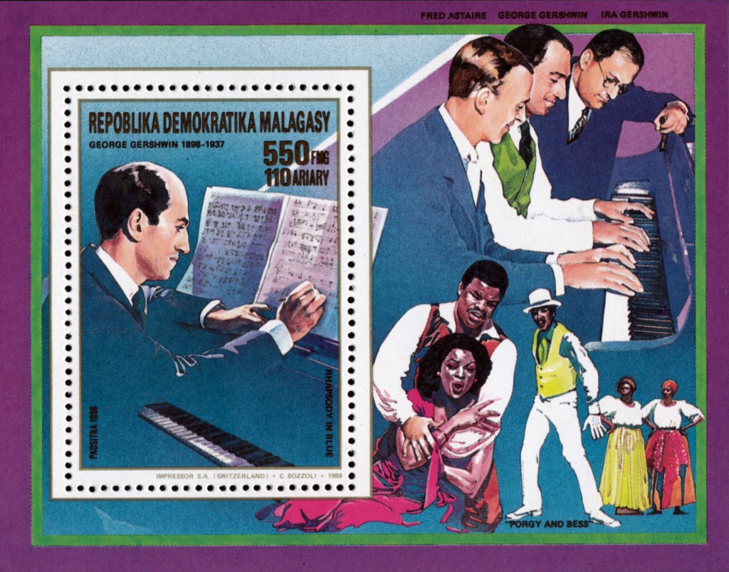 timbre-poste sur Gershwin